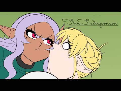 Elfuda eats Kuroeda's fries (And then Kuroeda(Vore))