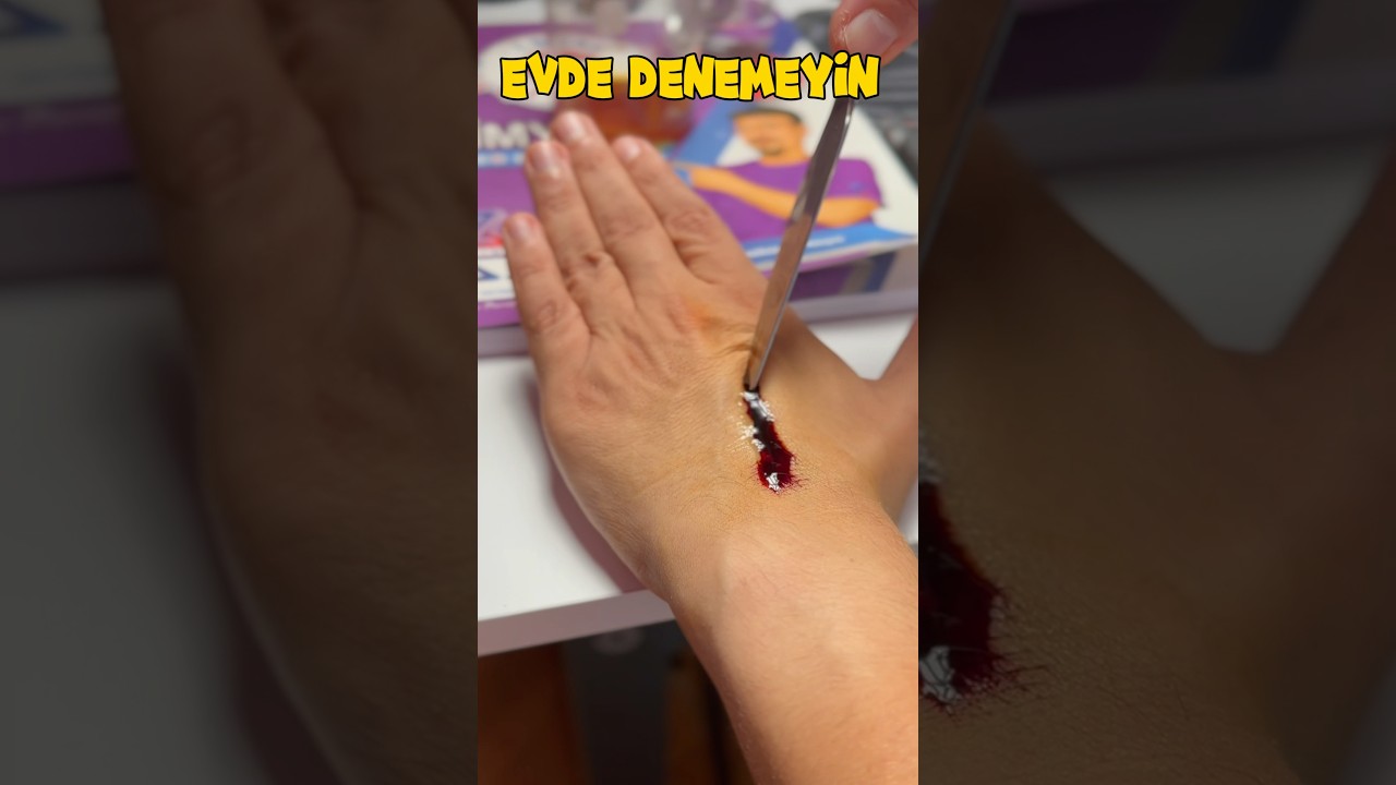 Elimi kestim. Demir kanaması deneyi #kimya #shorts