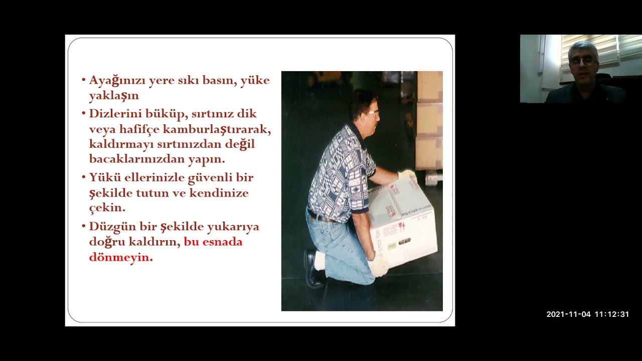 ELLE KALDIRMA VE TAŞIMA İŞLERİNDE İSG