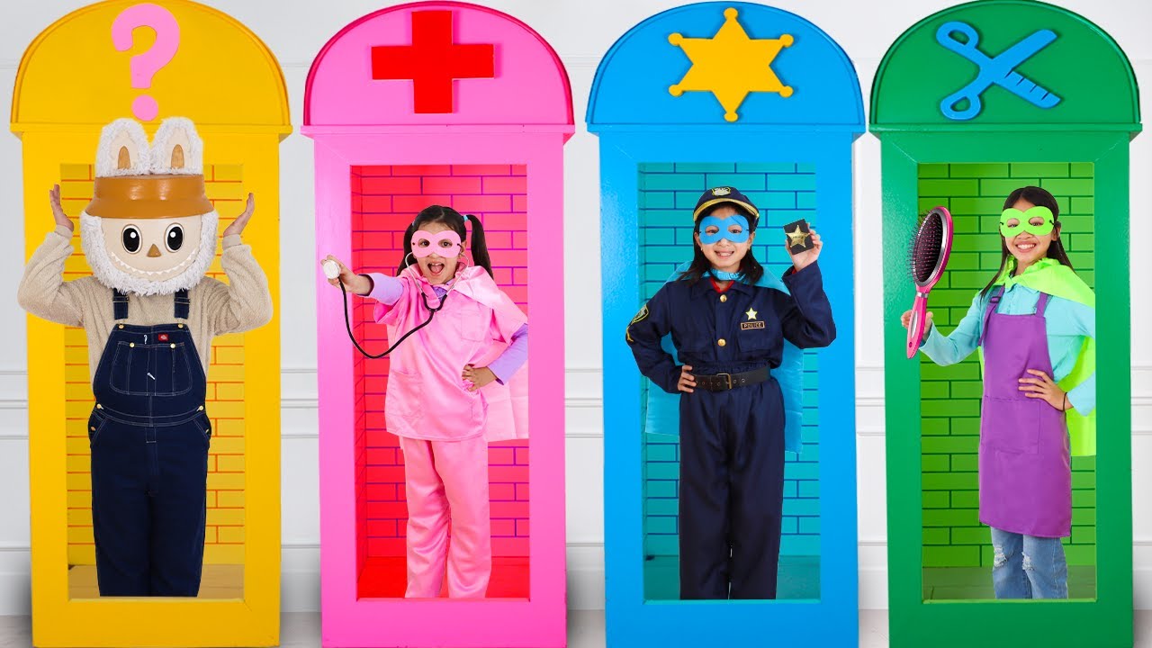 Ellie Eva & Charlotte Super Job Heroes Save the Day
