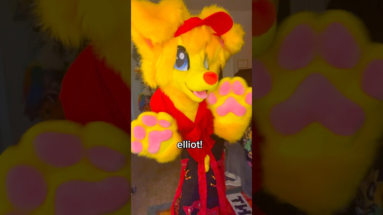 elliot fursuit!🍕⭐️ #furry #roblox #forsaken #fursuit #furries #shorts