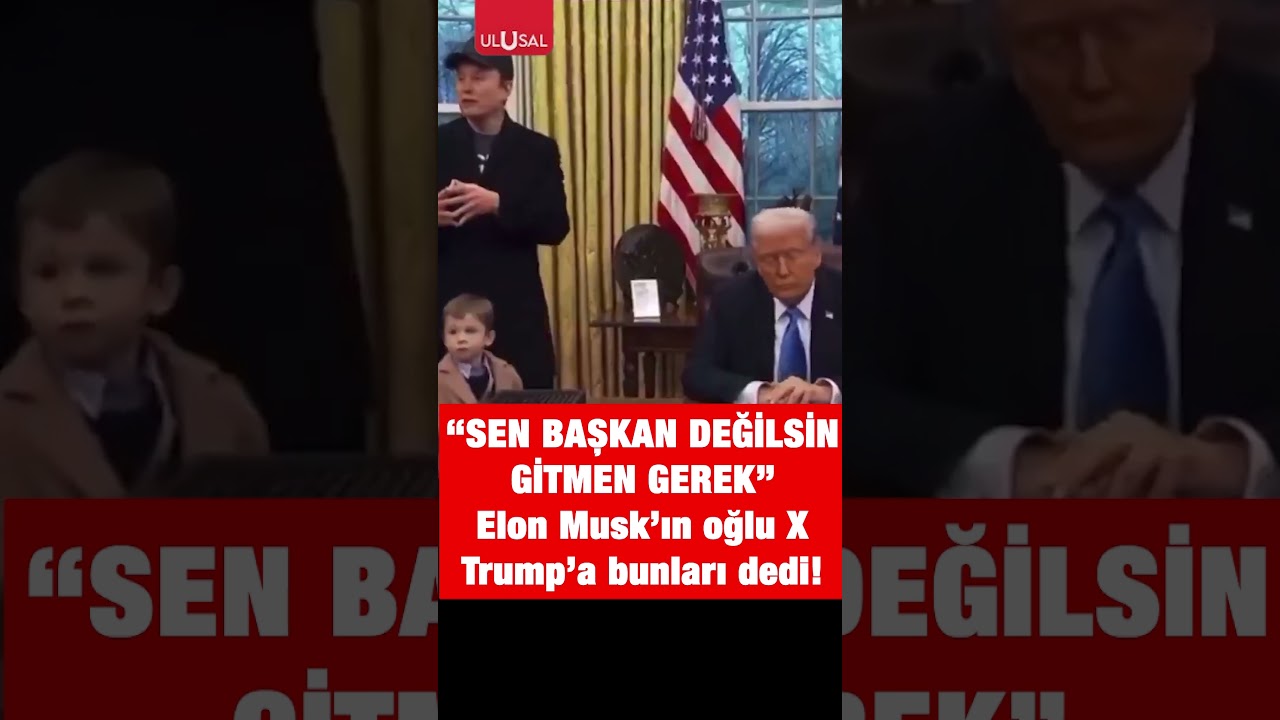 Elon Musk'ın oğlu X Trump'a öyle sözler söyledi ki... #shorts #elonmusk #trump #keşfet