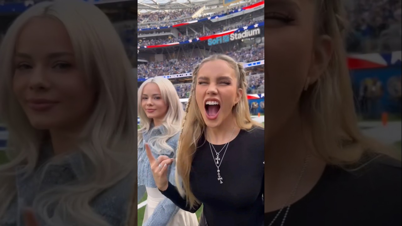 Elsa Jean with  Seattle Seahawks in Sofi Stadium CA #seahawks #sofistadium #americanfootball