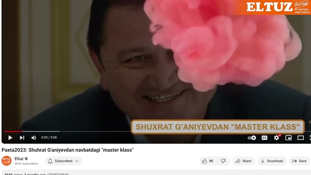 Eltuz youtube kanalida eng ko'p ko'rilgan videolar