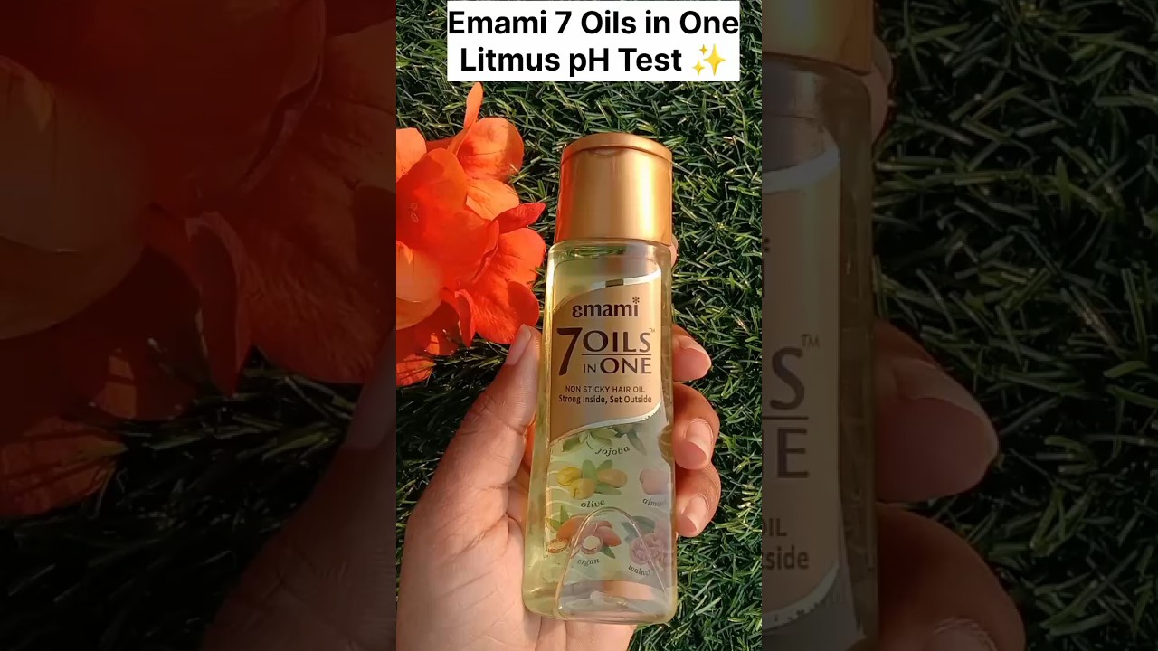 #emami 7 Oils in One pH Test✨ #shorts#haircare #youtubeshorts#trending#subscribe @hazerabuiyan160