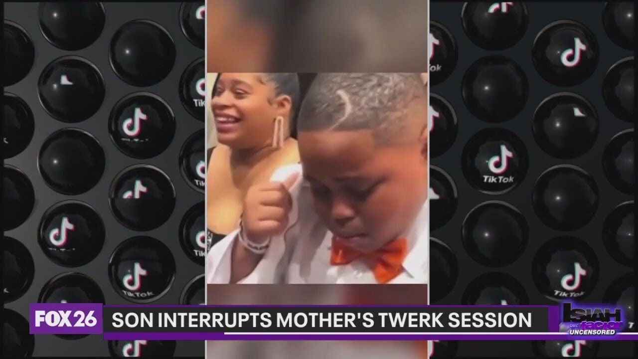 Embarrassing parents: Social media star Lil James interrupts mom's twerk session