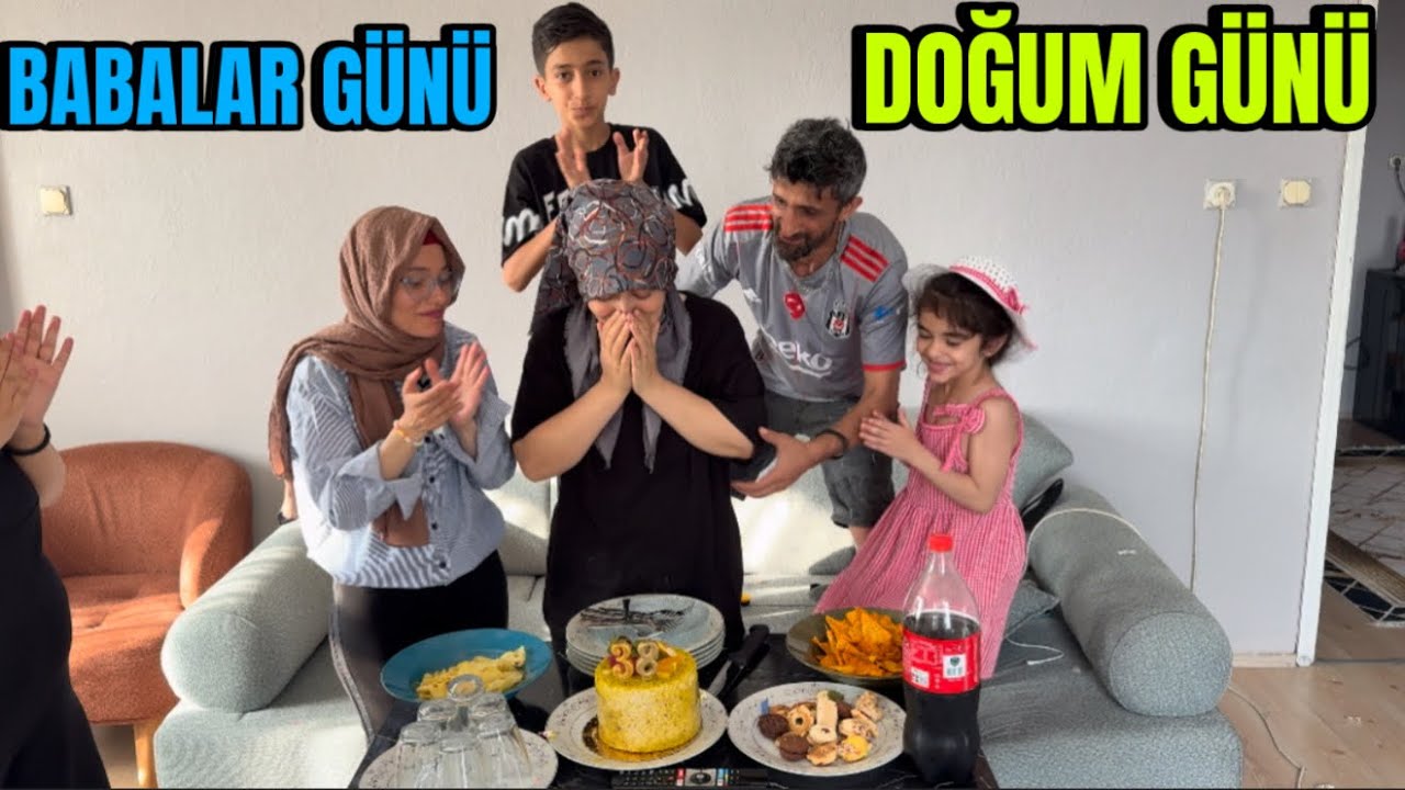 EŞİME SÜPRİZ DOĞUM GÜNÜ YAPTIK! + BABALAR GÜNÜMÜ KUTLADILAR  🎉🎂