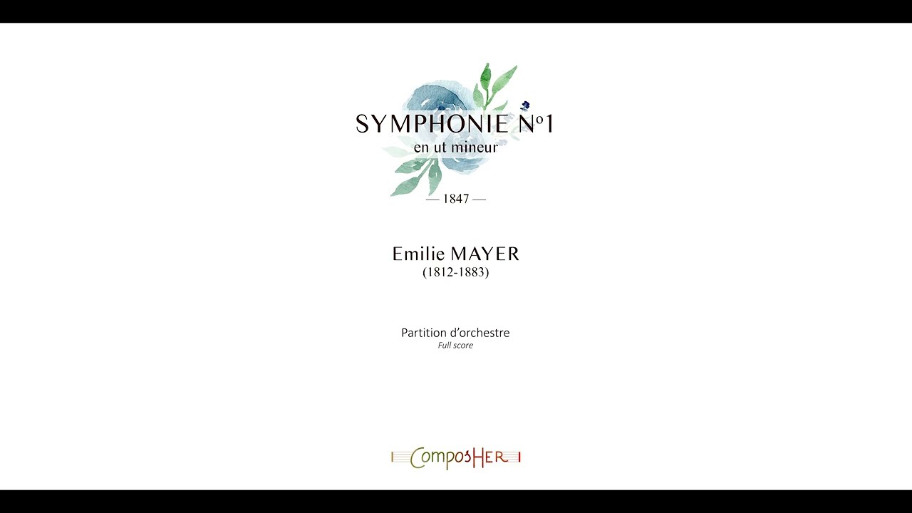 Emilie Mayer - Symphony No  1 - Score Video