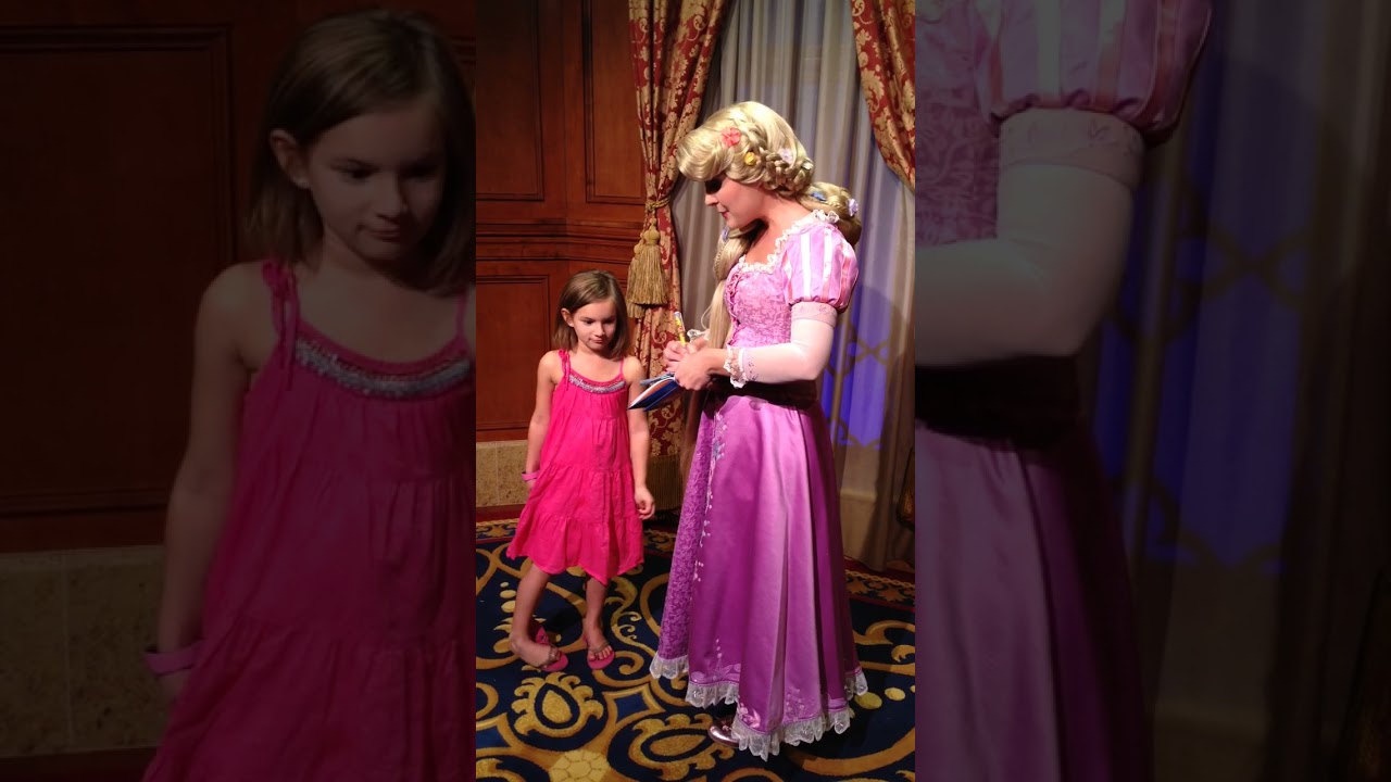 Emma Meet And Greet With Rapunzel In Magic Kingdom Disney World