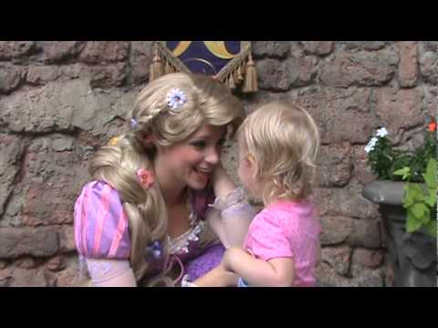 Emma Meets Rapunzel at Disneyworld