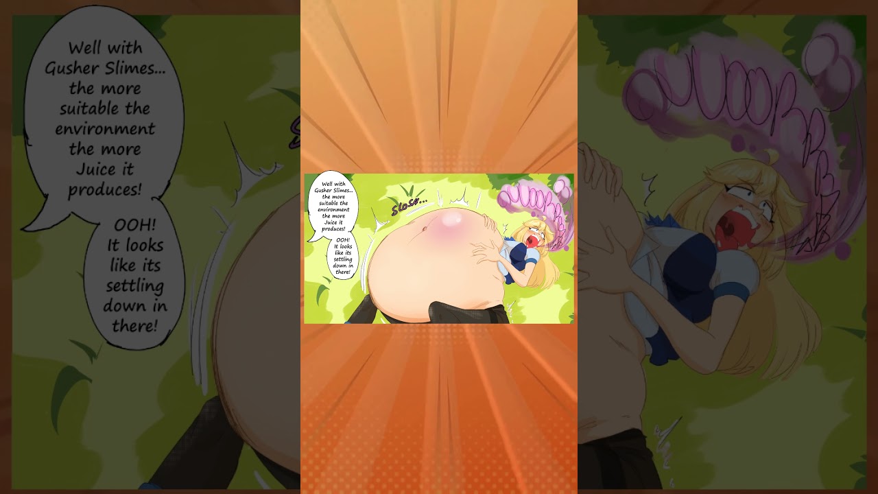 Emmie Swallows a Gusher Slime (comic dub) #shorts