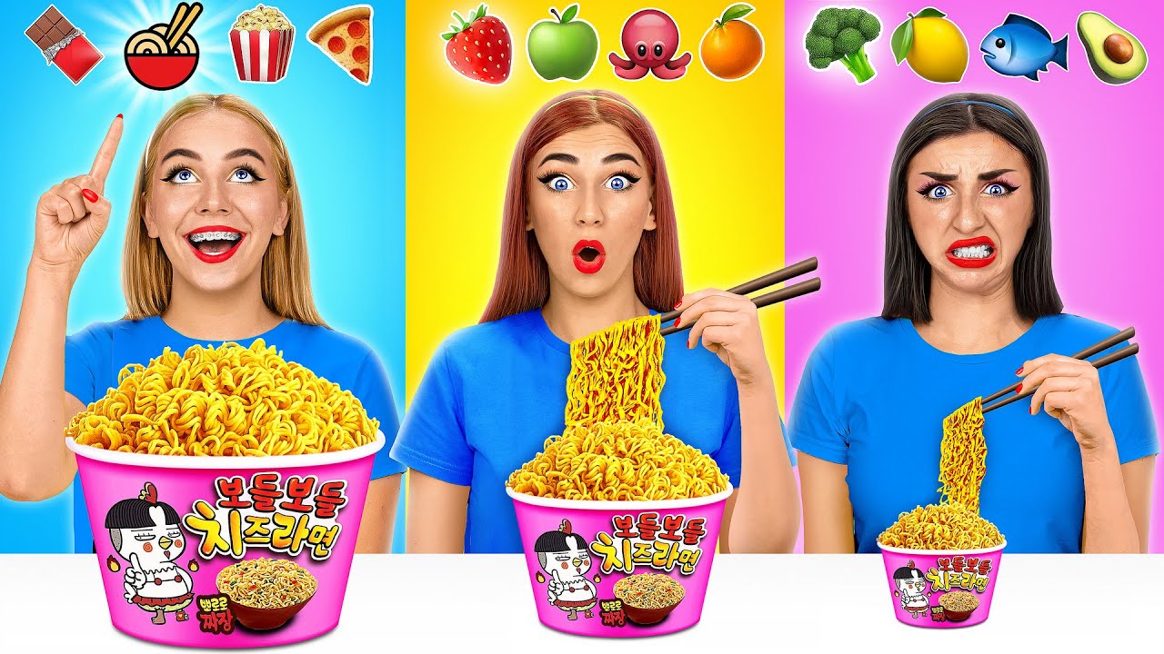 Emoji Food Challenge | Big, Medium and Small Food by Funny DO Challenge