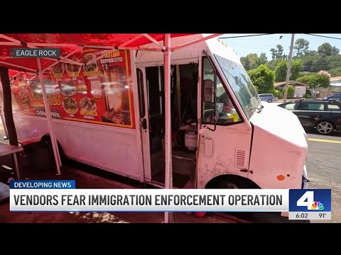 Employees abandon taco truck in Eagle Rock fearing immigration raid