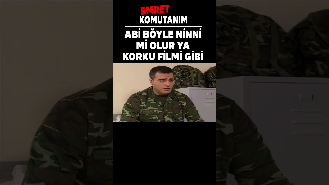 Emret Komutanım | Abi Böyle Ninni Mi Olur Ya Korku Filmi Gibi! #Shorts