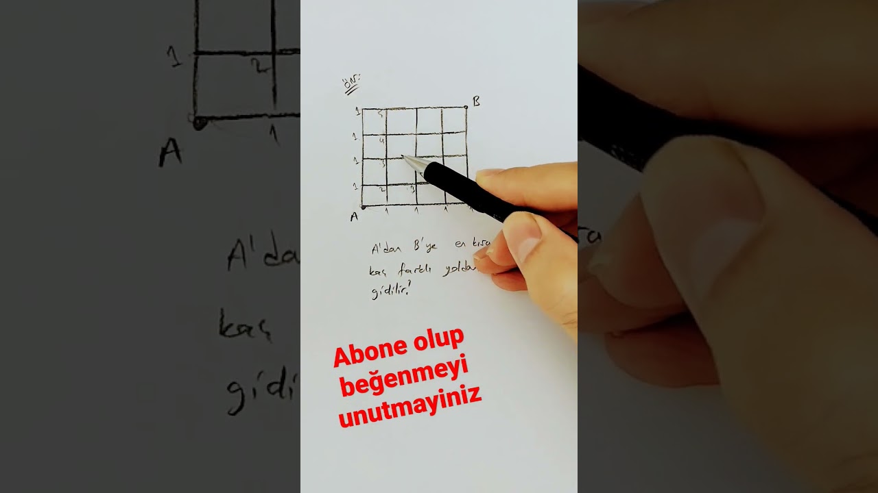 En Kısa Yol Soruları #ayt #tyt #math #permütasyon #tekrarlıpermütasyon #kombinasyon #olasilik #yks