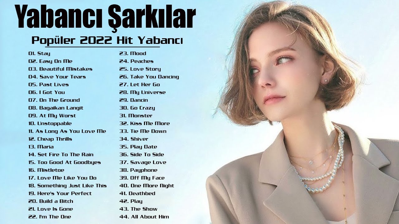 En Popüler Ve En Iyi Yabancı Şarkılar 🥑 En Hit Müzikler 2022 🥑 Dünyanın En Iyi Yabancı Şarkıları