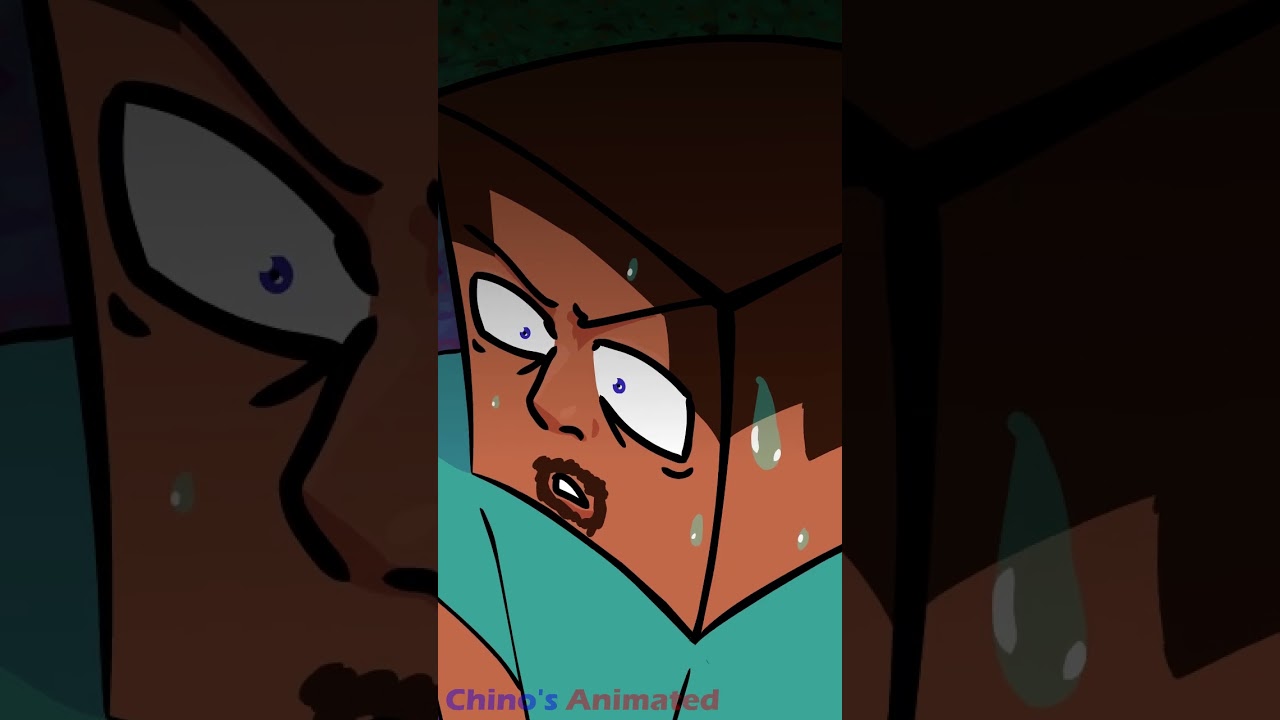 Endermen Encounters in Hardcore Mode Animation #minecraft #endermen #nether