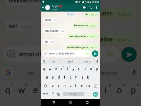 Enes Batur İle Başak Karahanın Whatsapp Konuşması!