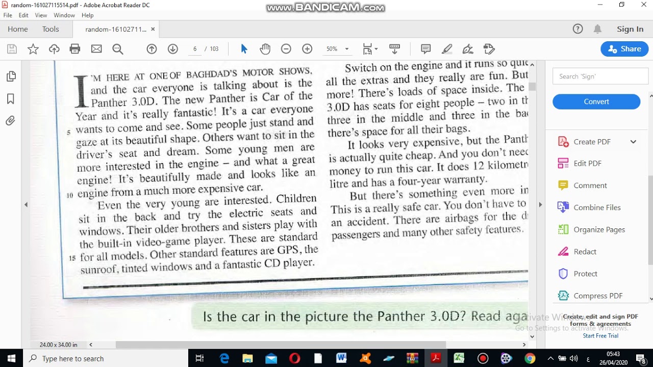 English for third classes lesson two part two
