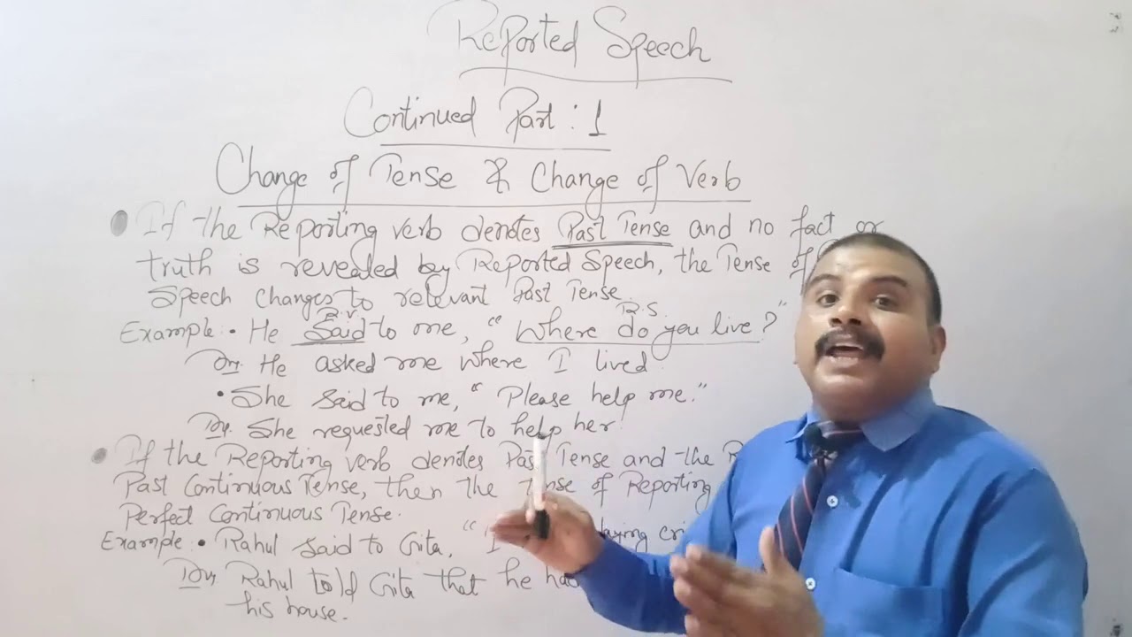 English Grammar/Reported Speech: Part-1 By Mr. Prem Sir