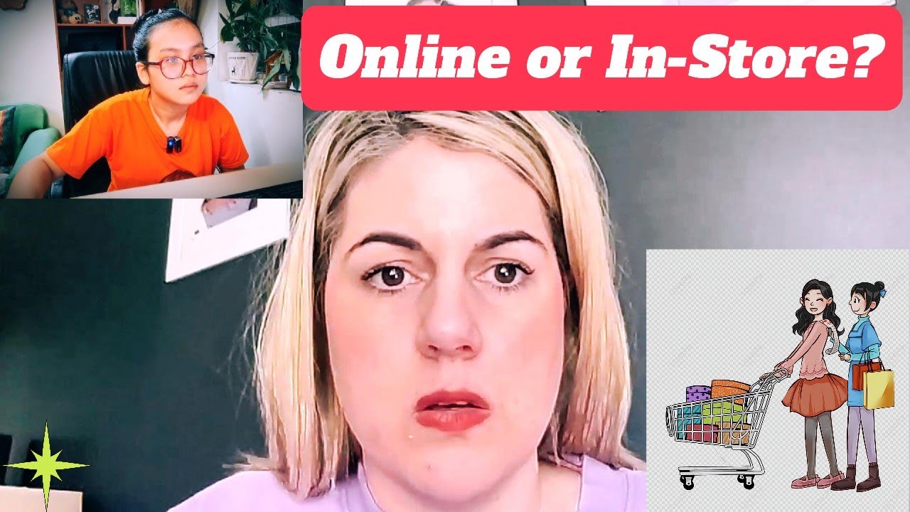 English Speaking Practice: Online Shopping vs. In-Store – Which Is Better? | Bao Ngoc English