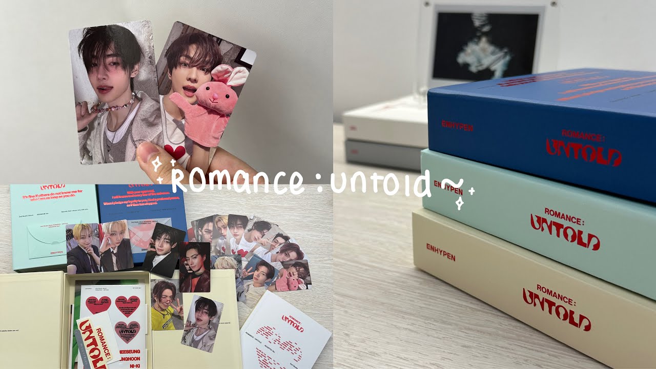 enhypen ROMANCE:UNTOLD album unboxing