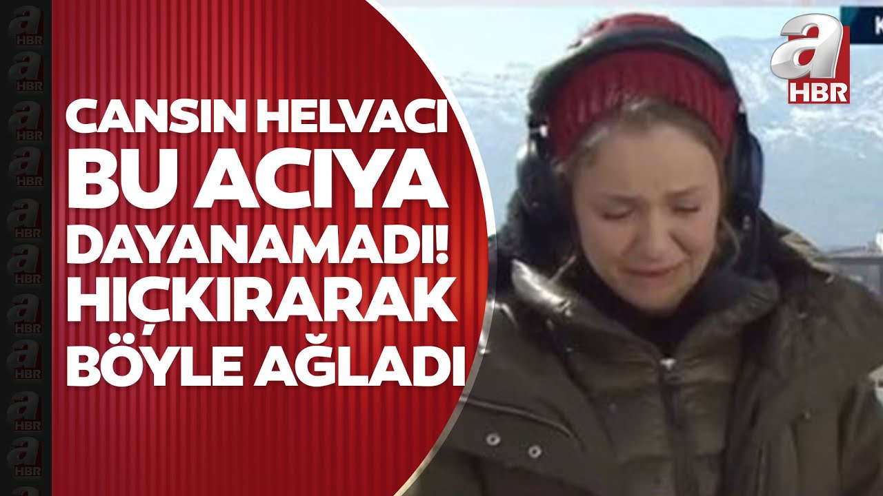 Enkazdan çıkan çocukları gören A Haber spikeri Cansın Helvacı gözyaşlarına hakim olamadı | A Haber
