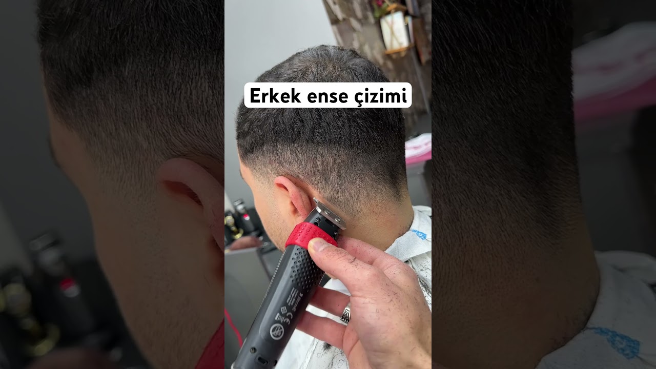 Ense çizimi Natural ense erkek saç modelleri