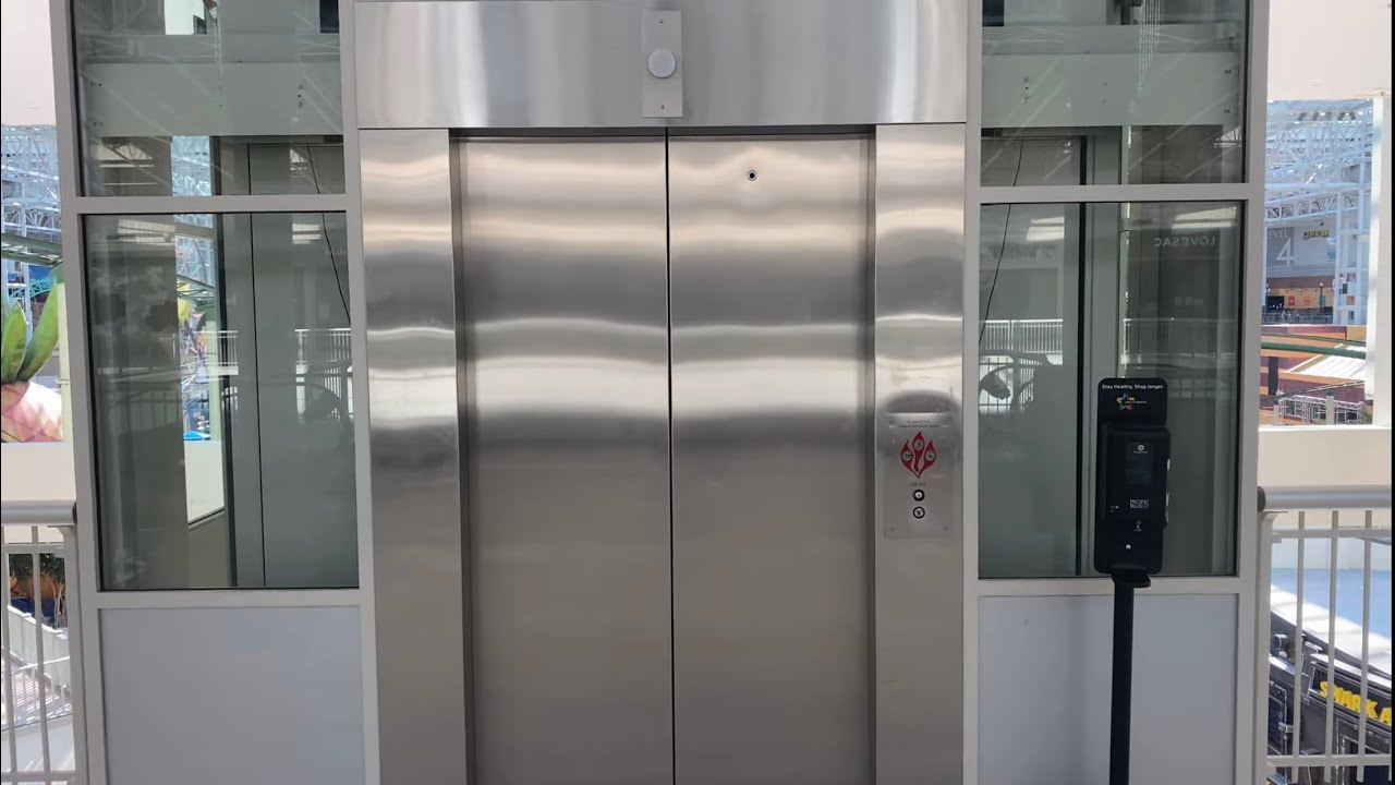 EPIC MOTOR!!! Montgomery hydraulic elevator - Mall of America West, Bloomington MN