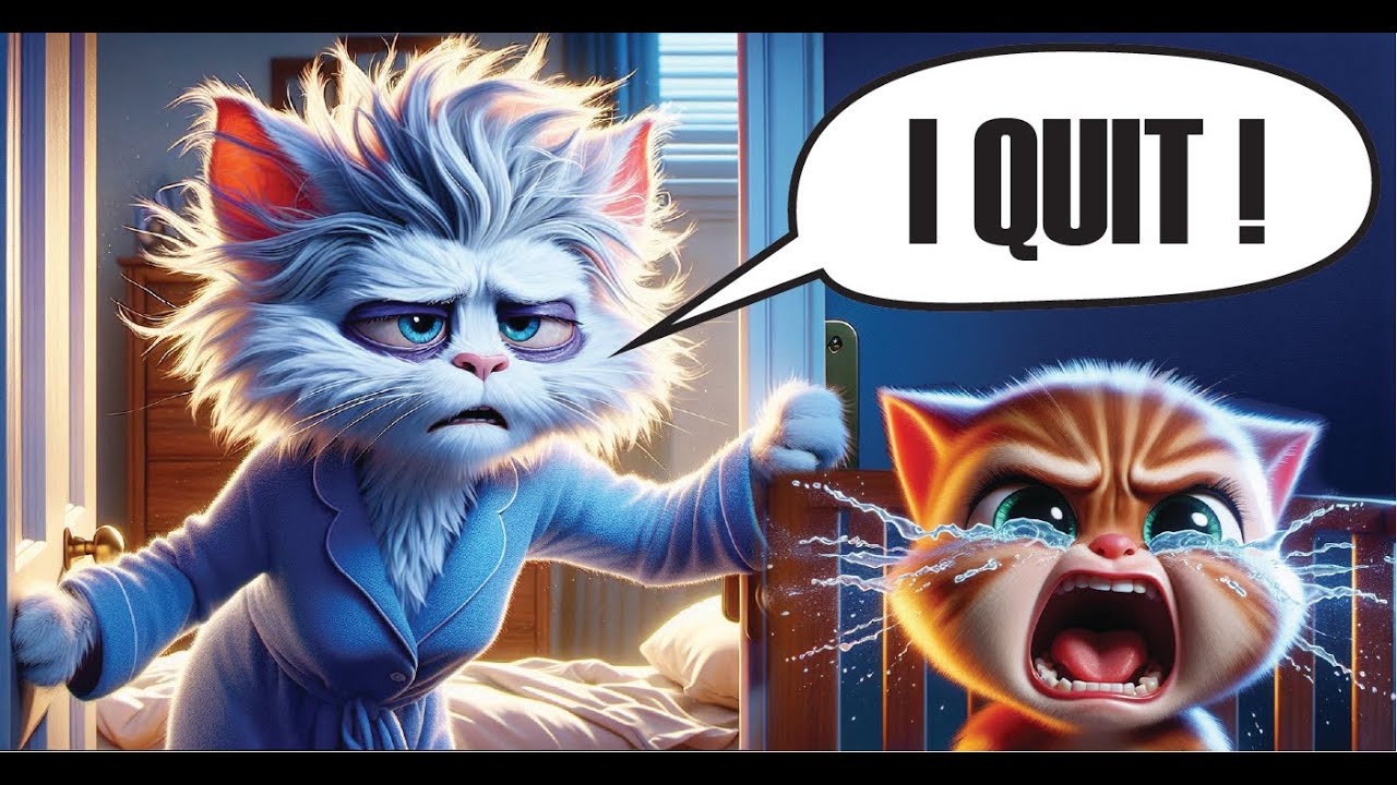 Epic Party After Exhausted Mother Cat Meltdown