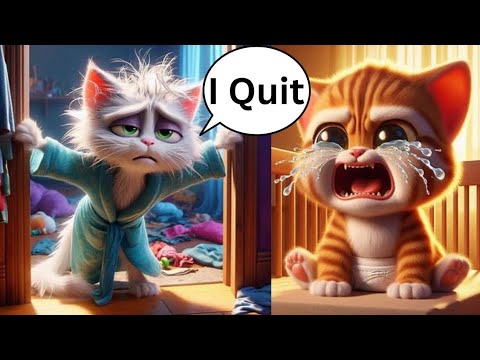 Epic Party After Exhausted Mother Cat Meltdown