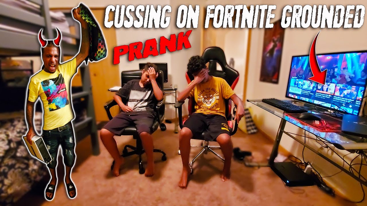 (EPIC PRANK)MY KIDS CAUGHT CUSSING ON FORTNITE NOW ONE OF THEM HAS TO MOVE IN NEW HOUSE WITH ME