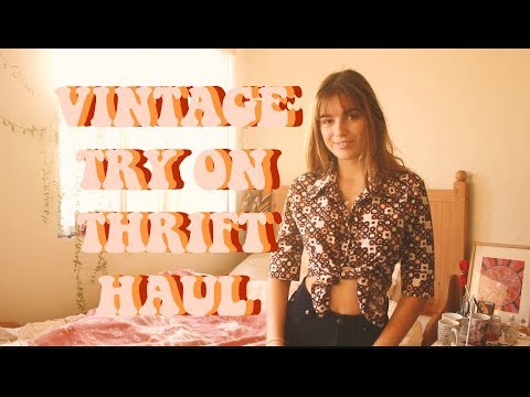 EPIC TRY ON VINTAGE THRIFT HAUL|| FREYAHALEY