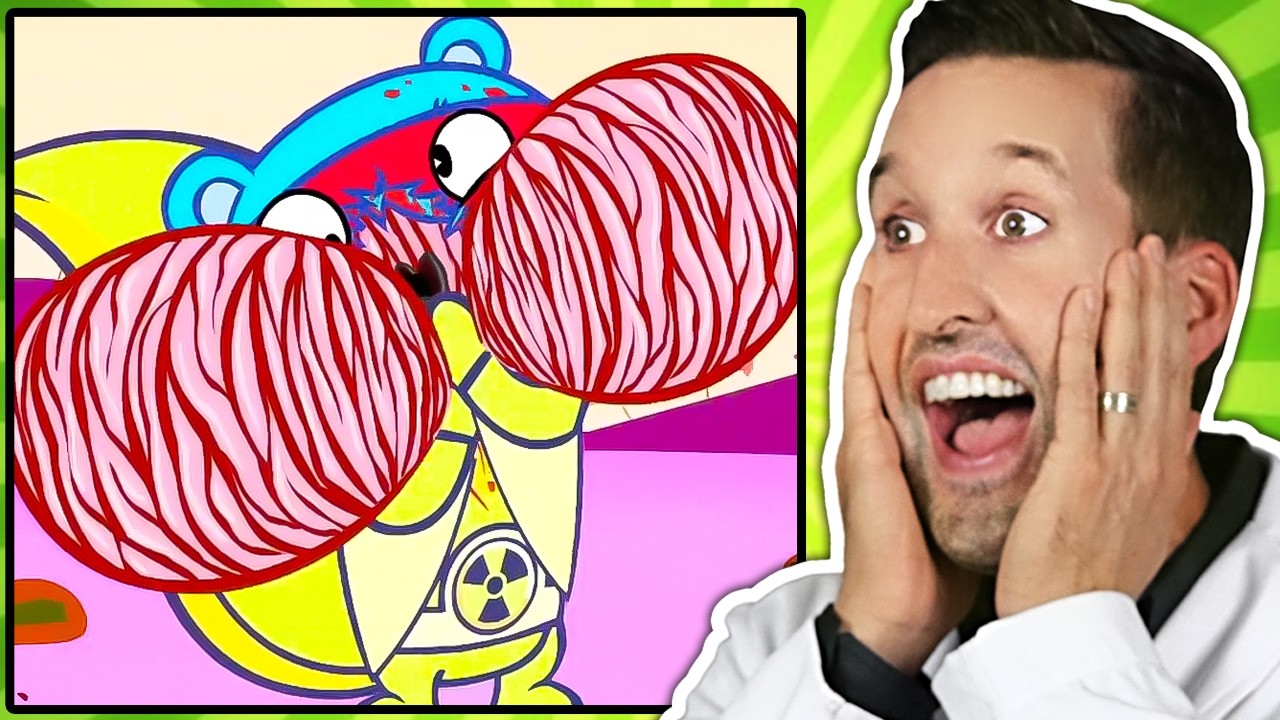 ER Doctor REACTS to Happy Tree Friends Medical Scenes #22