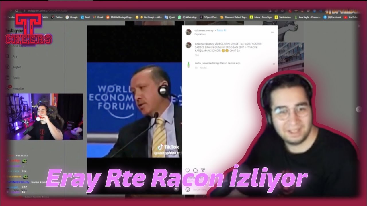 Eray -“ Rte Racon Editleri” izliyor. | Eraycan Özkenar | Twitch #eray #erayizliyor