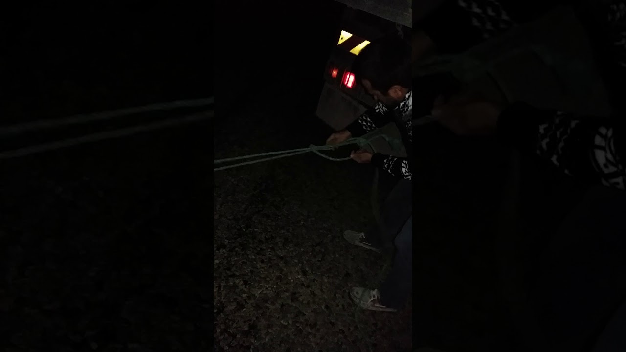 Erbaa da Araba çekmek gece gece