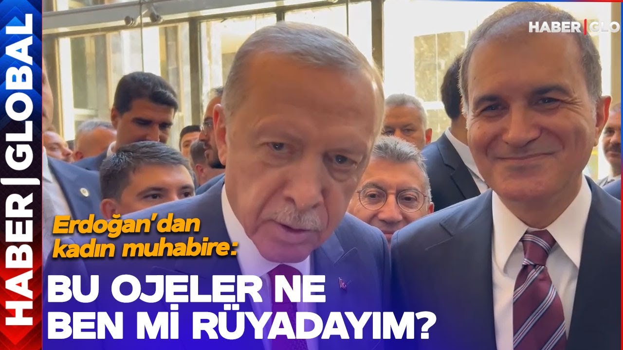 Erdoğan Kadın Muhabirin Tırnaklarını Görünce Şaştı Kaldı: Bu Ojeler Ne? Ben mi Rüyadayım?