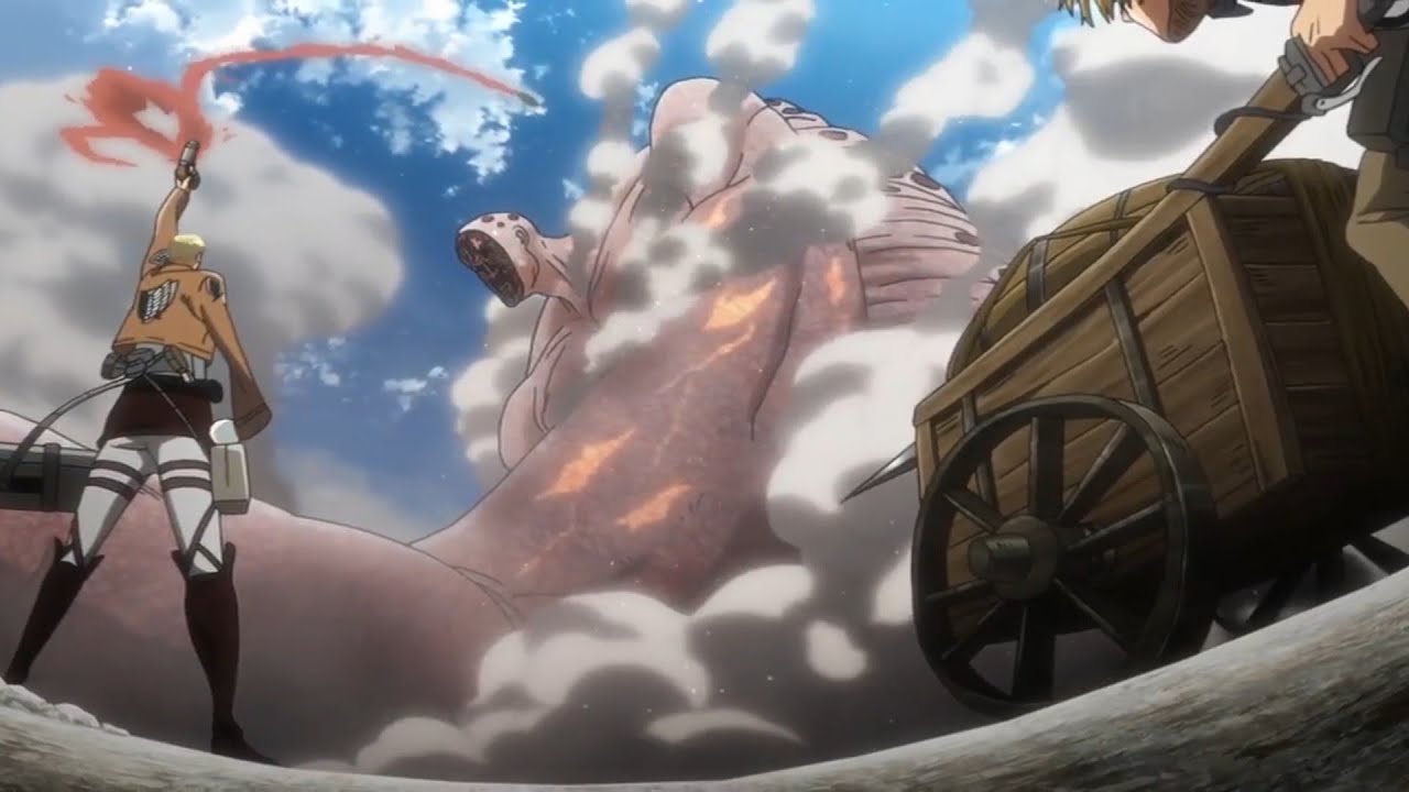 Eren Cried Seeing All Survey Corps Members Save Him | Rod Reiss Big Titan vs Survey Corps + Eren