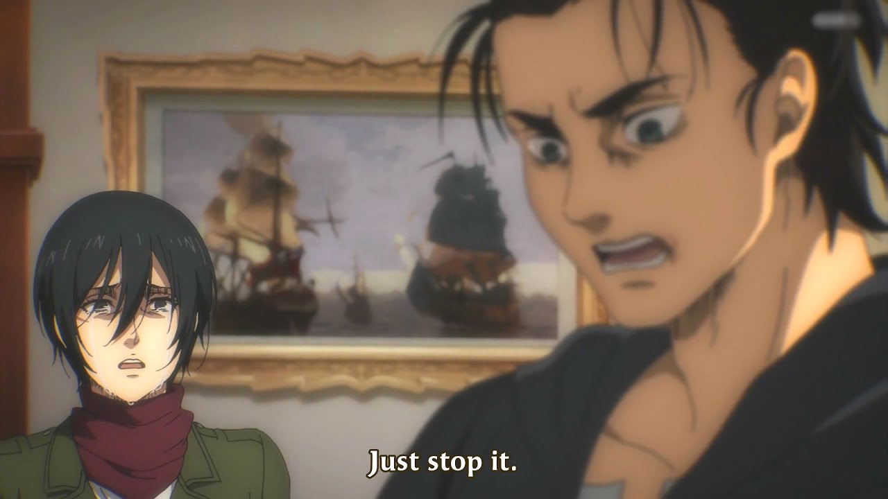 Eren Hurt Mikasa & Armin Feelings, Eren Being Savage | Attack on Titan Season 4