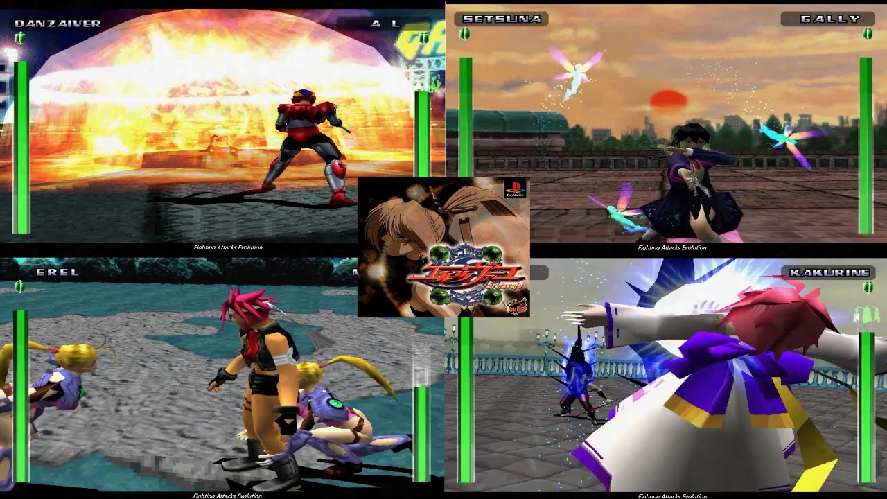 Eretzvaju:  Evil Zone: All characters capture attack moves and throws