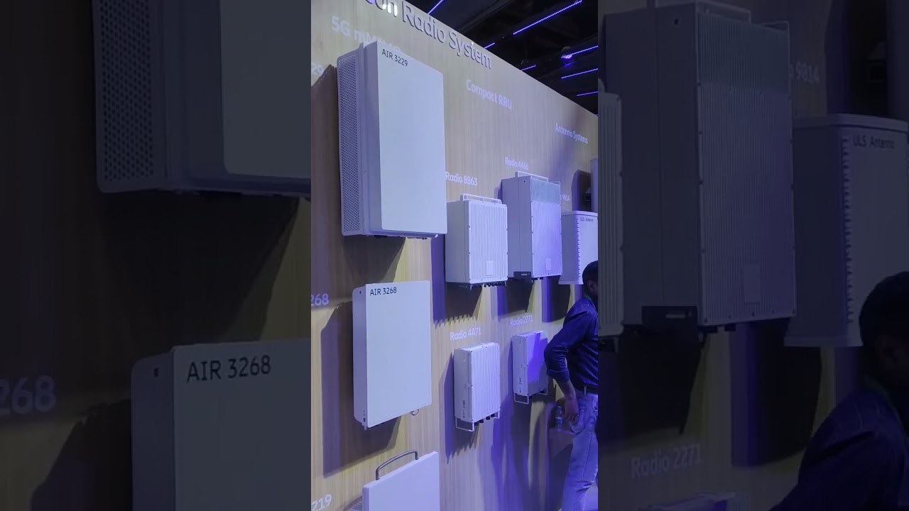 Ericsson showing different types of 5G routers and outdoors units in IMC 2023 #imc2023 #ericsson