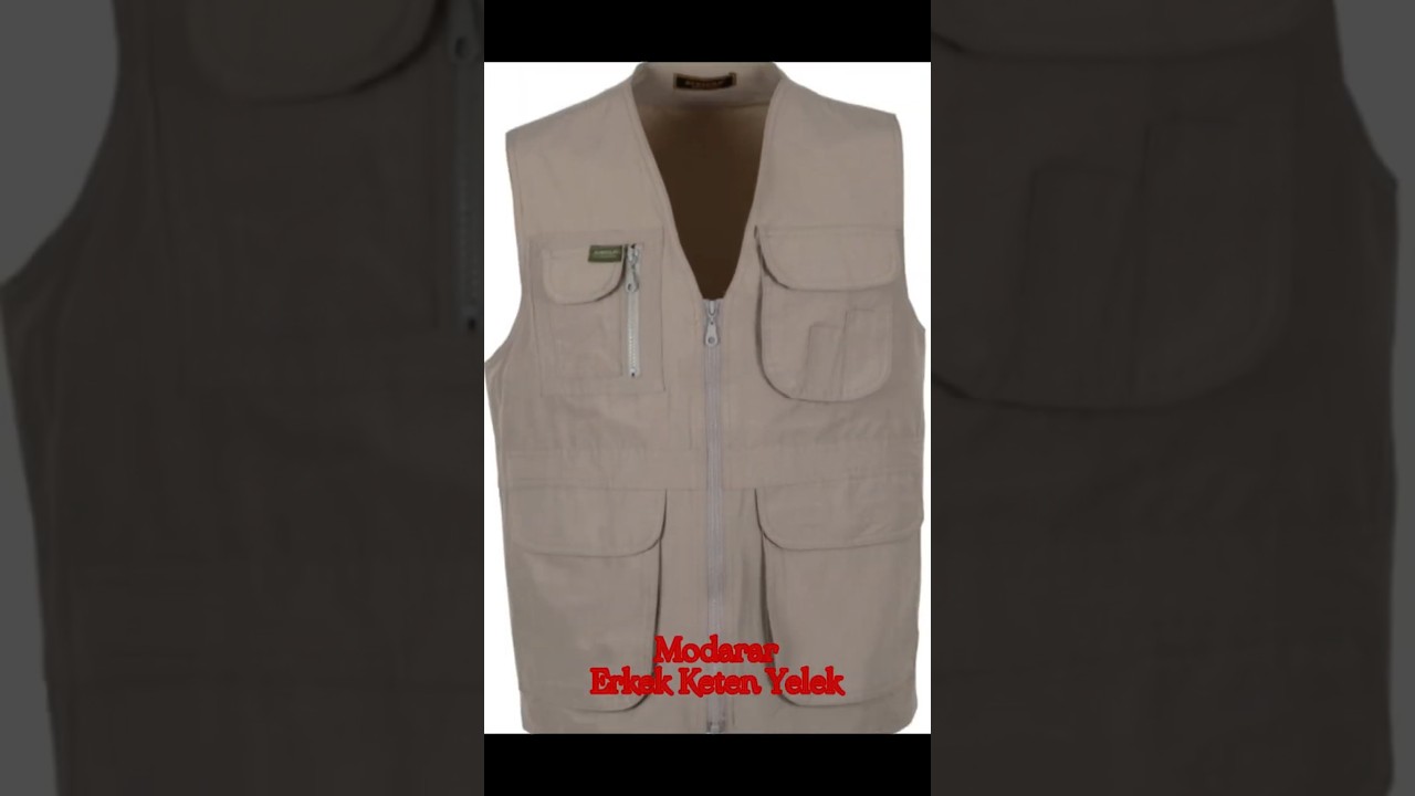 Erkek Keten Yazlık Yelekler