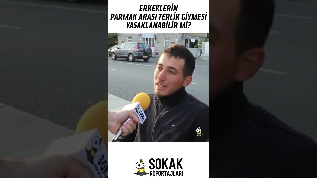 erkeklerin parmak arası terlik giymesi yasaklanabilir mi? #shorts #sokakröportajları