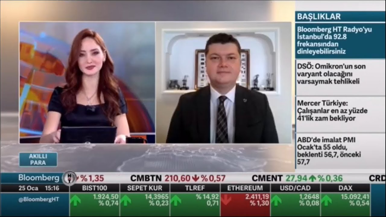 Erol Gürcan 25 01 2022 BloombergHT Akıllı Para Gizem Uzuner
