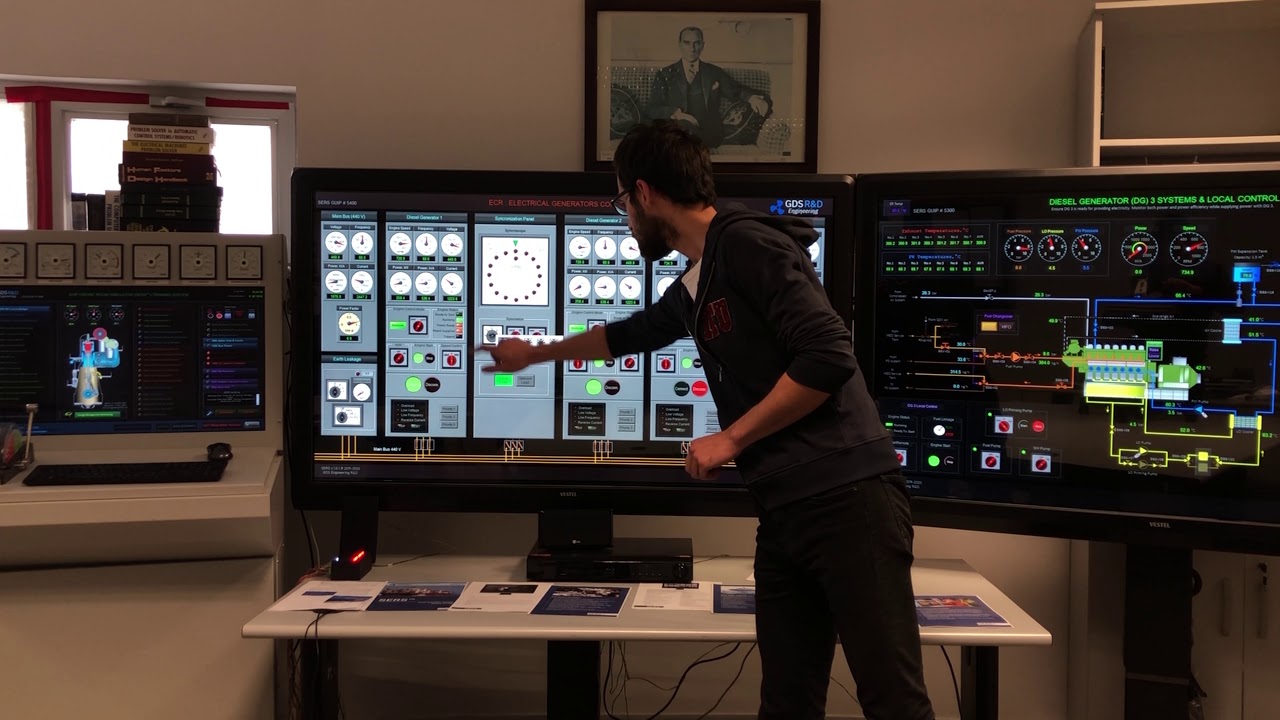 ERS, GDS Ship Engine Room Simulator (SERS) Distributed System with ERS Full Mission Functions