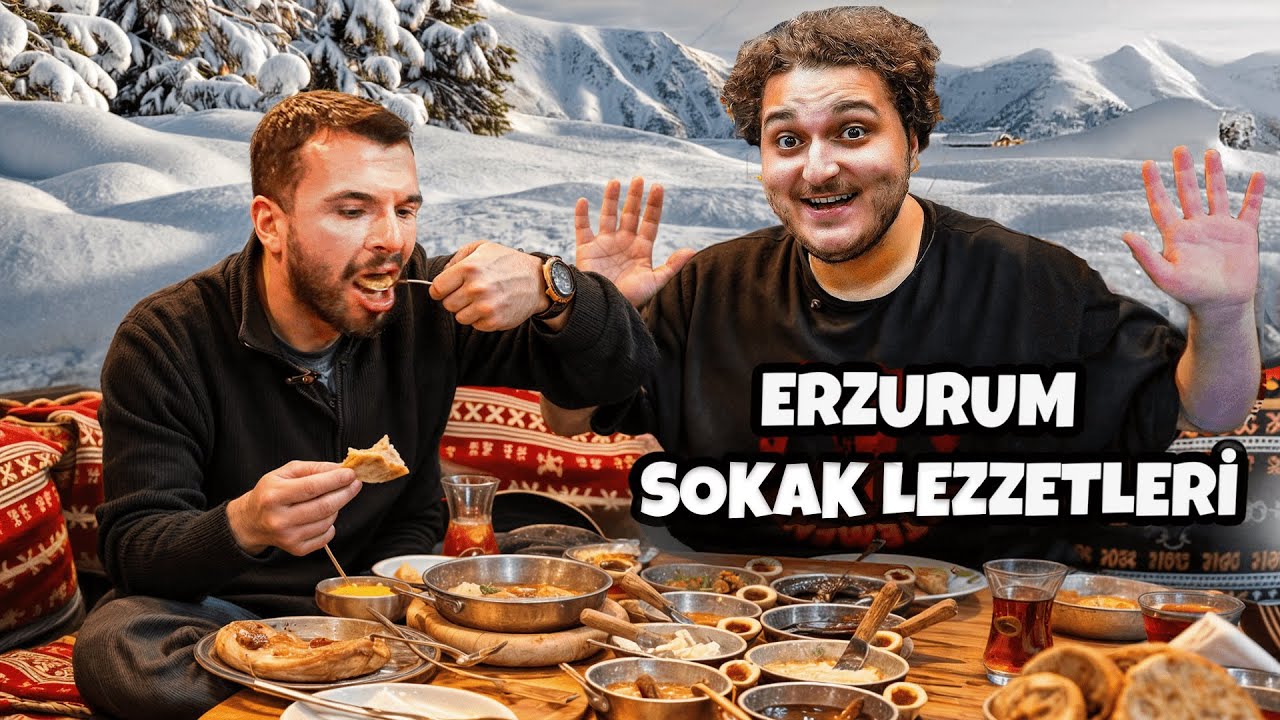 ERZURUM SOKAK LEZZETLERİNİ DENEDİK ! w/@MesutCanTomay ​