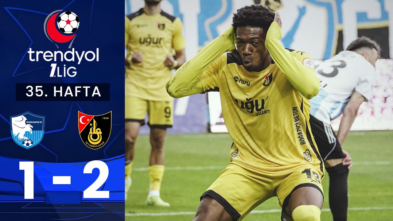 Erzurumspor (1-2) İstanbulspor - Highlights/Özet | Trendyol 1. Lig - 2024/25