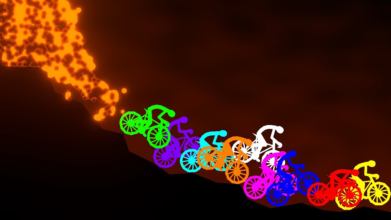 Escape from the Lava #4 - Survival Bicycle Race