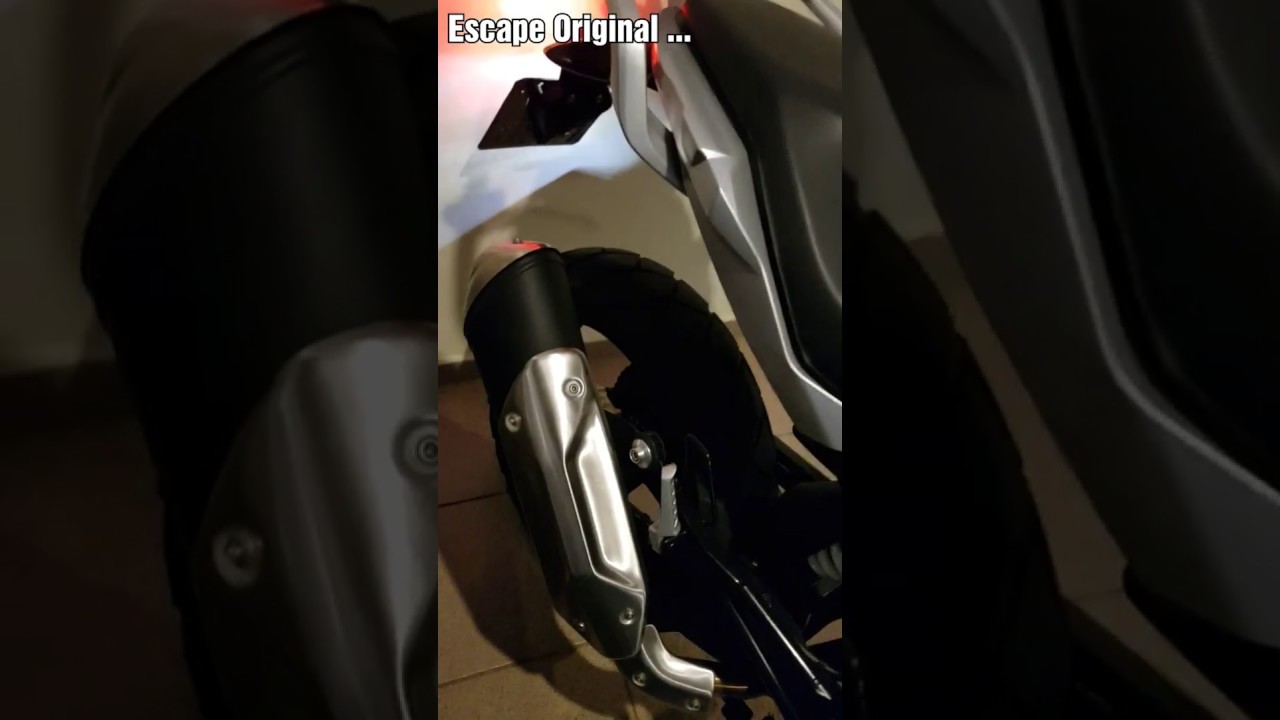 Escape Original vs Akrapovic Carbono - G310 GS