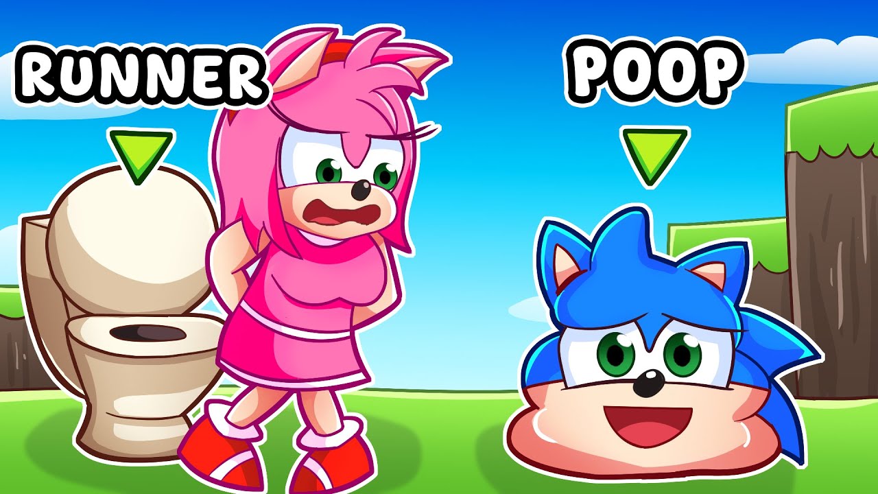 🩷ESCAPE SCARY SONIC-POOP [2 Player Obby] | Amy Plays Roblox Use The Toilet with Sonic